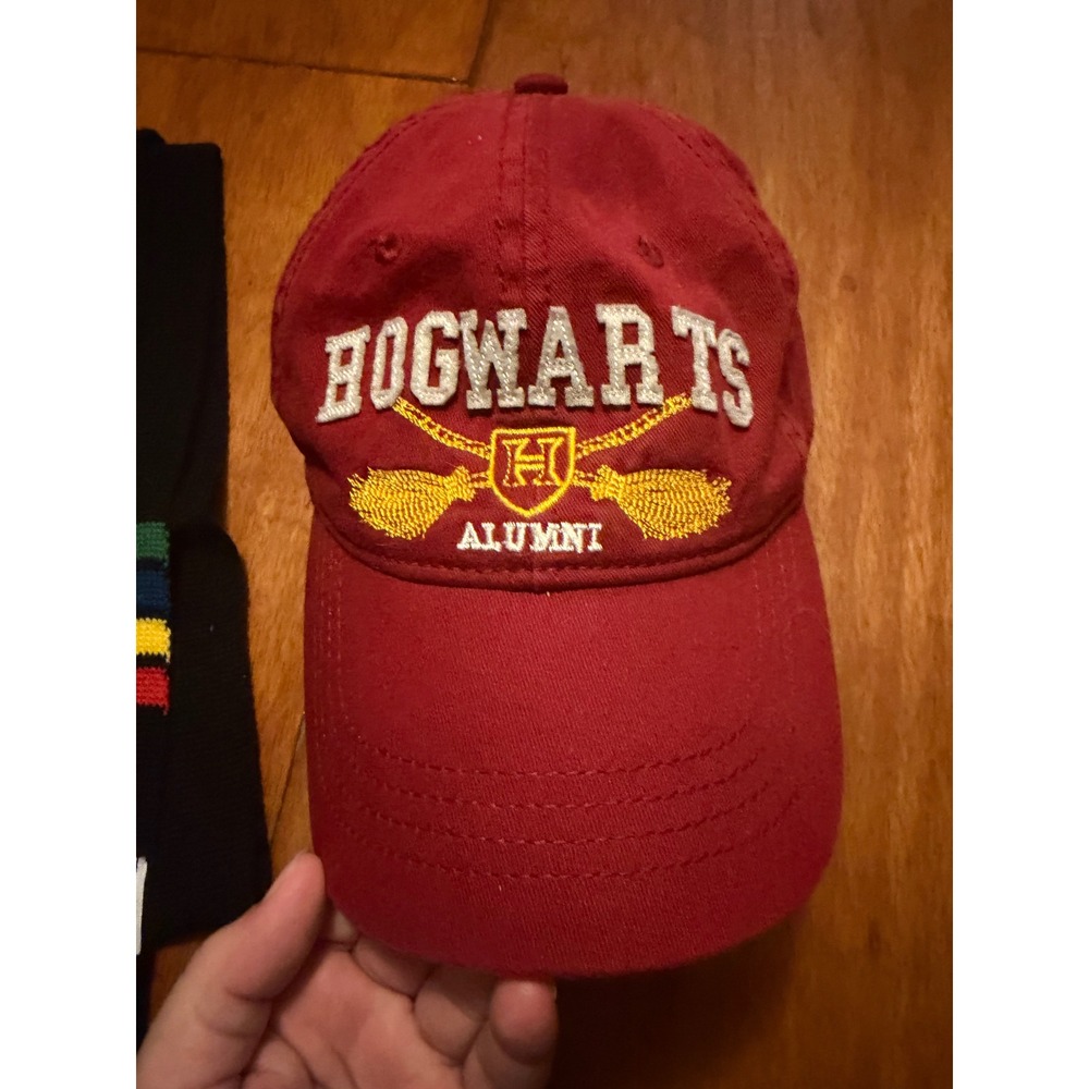 Harry Potter Accessory Lot Gryffindor Scarf Hogwarts Hat Beanie 4pc Set - Picture 2 of 7